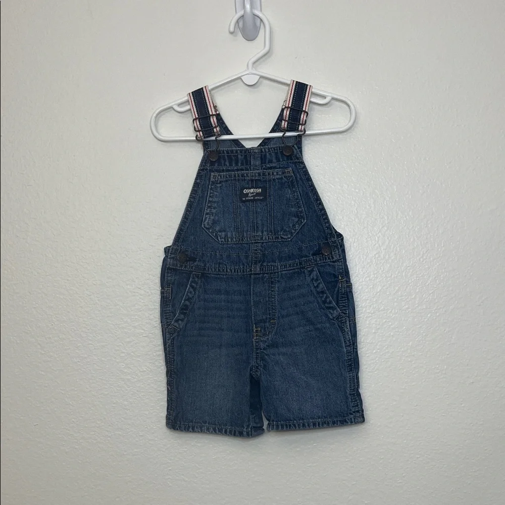 Oshkosh Bgosh Vestbak Overalls Bibs Coveralls Jean Shorts Size 18 Months